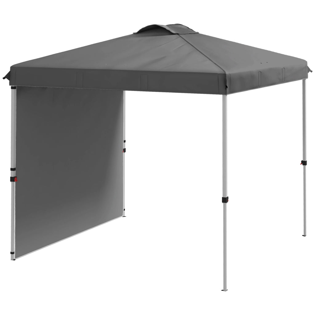 Tenda da giardino pieghevole ¨C zephmum ¨C grigio scuro 250x250x220 cm