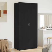 Guardaroba Rovere Nero 90 x 52 x 200 cm Legno multistrato