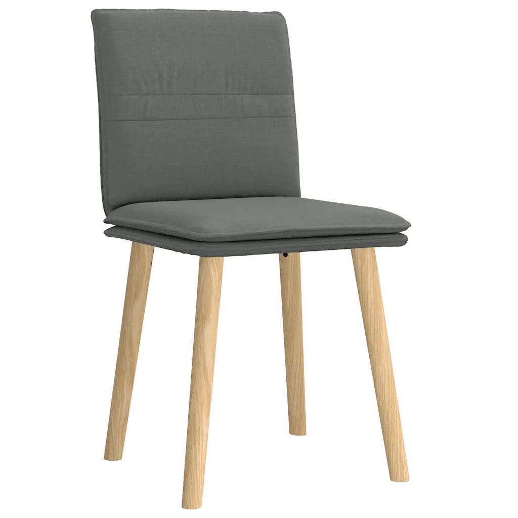 Sedie da Pranzo 2 pz Grigio Scuro in Tessuto 4101256