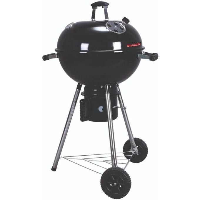 Sandrigarden SG 57K Barbecue a Carbone Sferico diametro 57 cm griglia 53 cm gambe acciaio inox coperchio termometro colore Nero