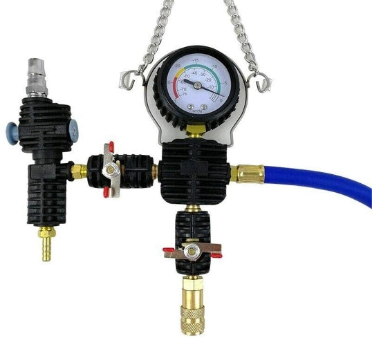 Kit per Il Test del Sistema di Raffreddamento del radiatore Pressione kit pressione radiatore con Tester per rilevatore di perdite 28 pezzi