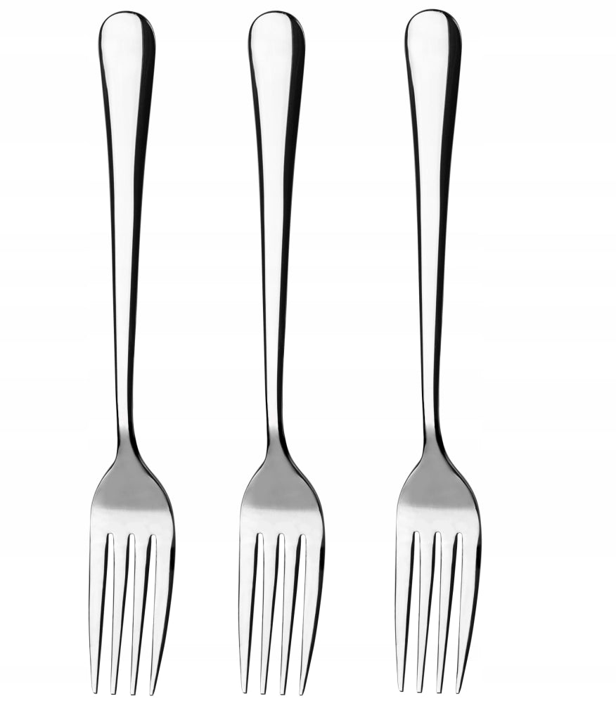 Forchette da tavola KADAX, posate in acciaio resistenti, 20 cm, set da 3