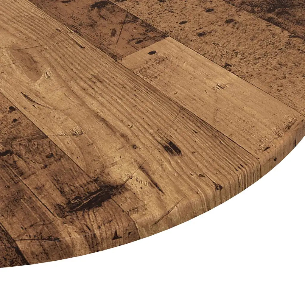 Piano del tavolo Legno vecchio Ø 70 x 1,5 cm Legno multistrato