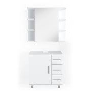 Vicco Set mobili bagno Bianco 2 parti