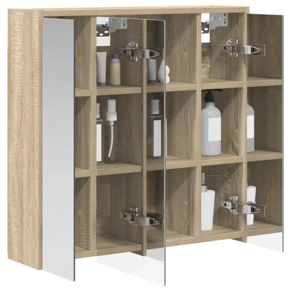 Mobiletto per specchio da bagno Rovere Sonoma