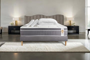 Pacchetto letto completo - Materasso 180x200cm + Box spring con doghe (kit) + 2 cuscini + Piumino - Trente