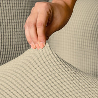 Copridivano Elasticizzato 1 Posto in Poliestere Leslie Panna