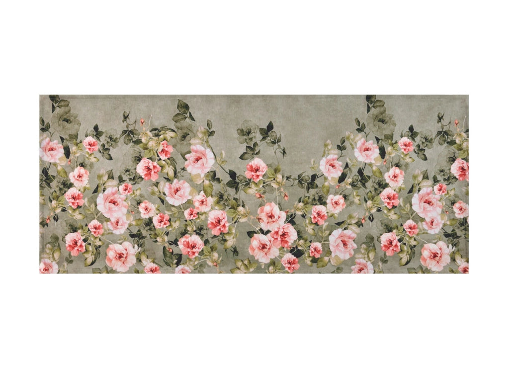 Tappeto Cucina Antiscivolo Stampa Digitale Emozioni Fantasia Cascata Floreale By Suardi - 58x115 - Cascata Floreale