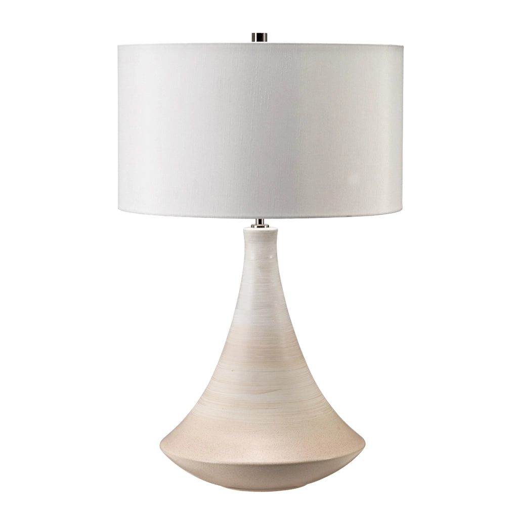 Lampada da tavolo ceramica rosa/crema Pinner E27 Elstead