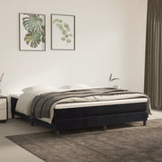 Materasso a Molle Insacchettate-Materasso per letto Nero 160x210x20 cm in Velluto