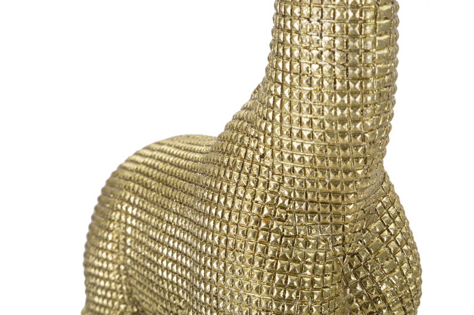 Statua Giraffa 20x9,8x49 cm in Poliresina Oro