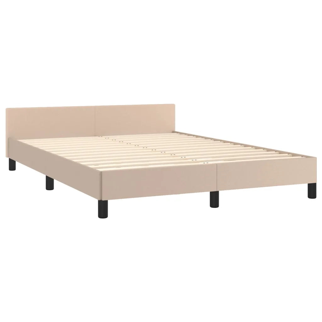 Giroletto con Testiera Cappuccino 140x190 cm in Similpelle