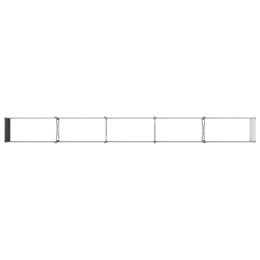 Letto rialzato da giardino Grigio 400 x 40 x 55 cm 8006277