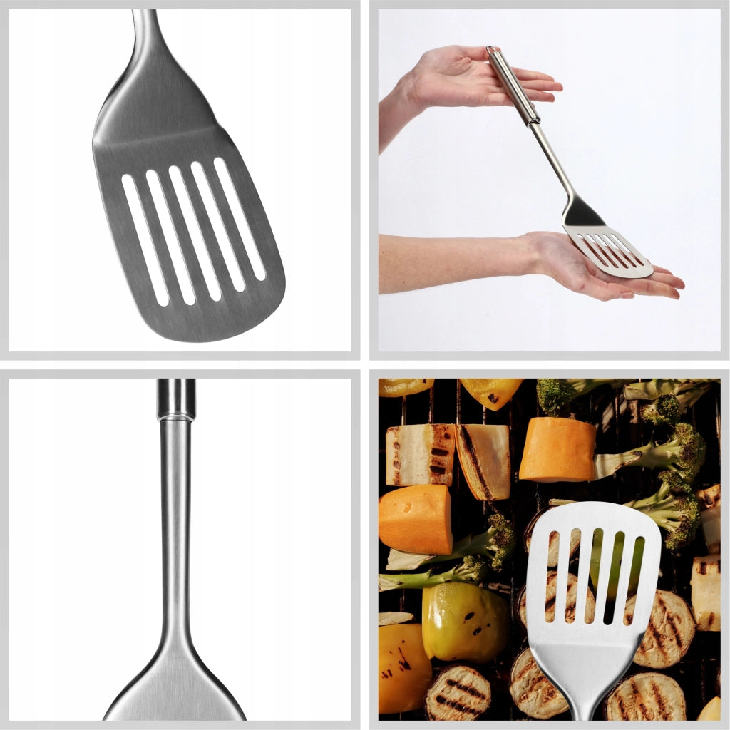 Spatola per pancake KADAX, cucchiaio da cucina in acciaio, 35 cm