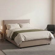 Alvino, Letto Piazza e Mezza Materasso Incluso Made in Italy, Grigio Tortora