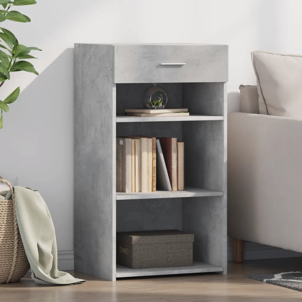 Credenza Grigio Cemento 50x42,5x93 cm in Legno Multistrato 846330