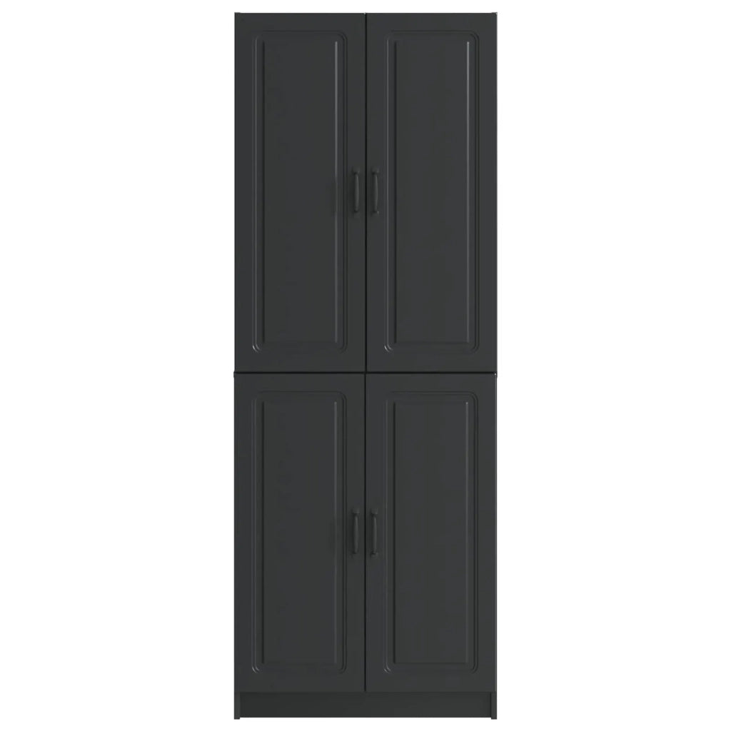 Set di armadi 2 pcs Nero Legno ingegnerizzato