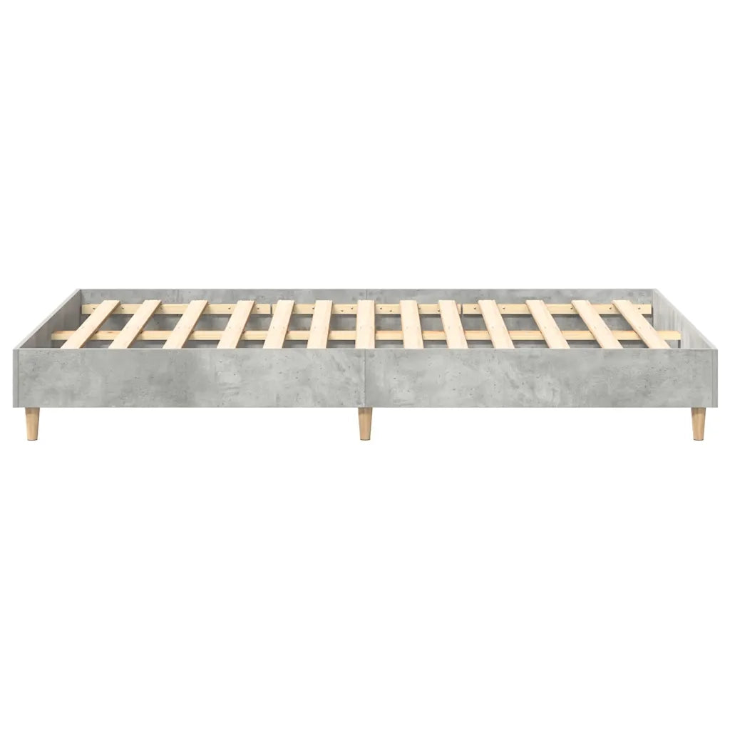 Giroletto senza Materasso-Struttura Letto Grigio Cemento 120x200 cm Truciolato