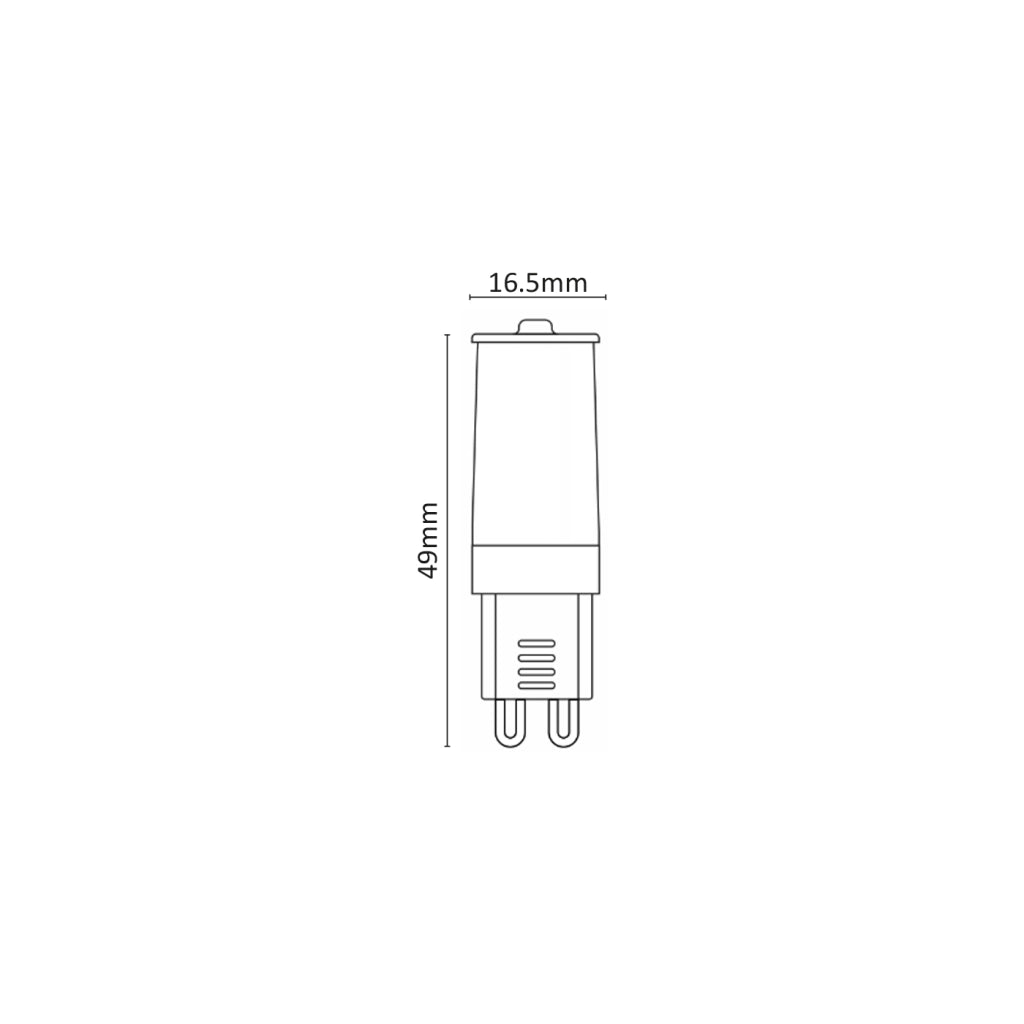 Alcapower Lampada LED Bispina G9 4W 370lm 4000K Bianco Naturale 230V, Efficienza Energetica Classe F, Attacco G9, Durata 15000 ore, Luce Istantanea