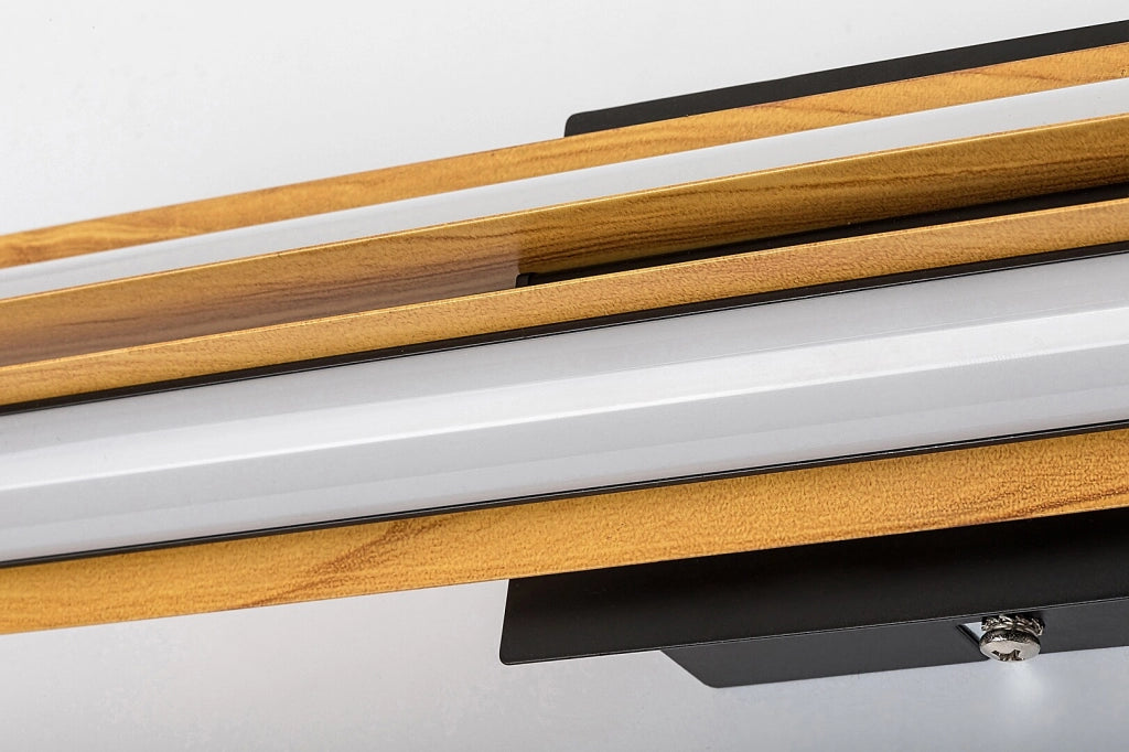 Lampada parete/soffitto LED 12W nero opaco Remiel Rabalux