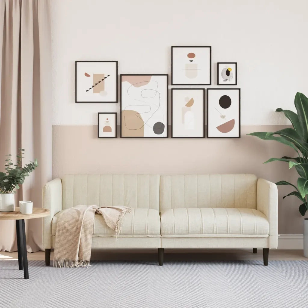 Divano | Divano da soggiorno | Sofa a 3 Posti in Lino