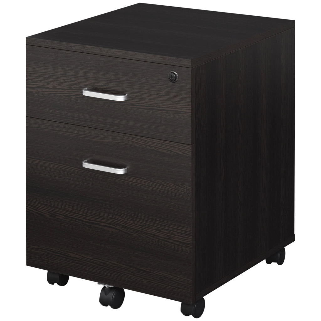 Cassettiera Mobile con Ruote per Archiviazione A4 ¨C Zephmum ¨C Wengu¨¦ 40x45x55,6 cm