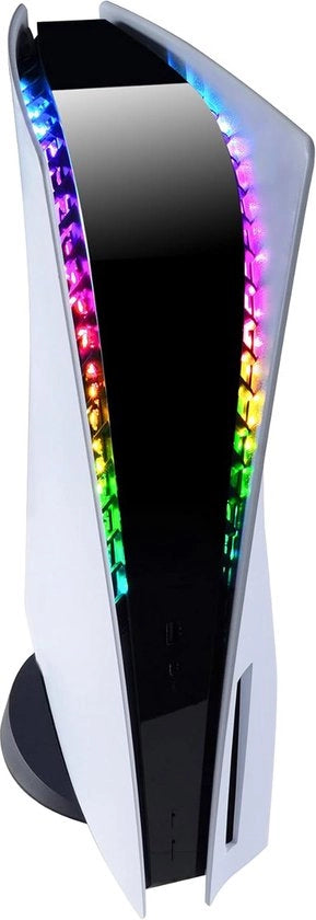 Striscia LED RGB per Console PS5 - 7 Colori - 29 Effetti Luce Flexibile con Comando a Infrarossi a Distanza