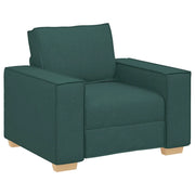 Poltrona | Sedia Relax Divano Verde Scuro 100x78x84 cm Tessuto