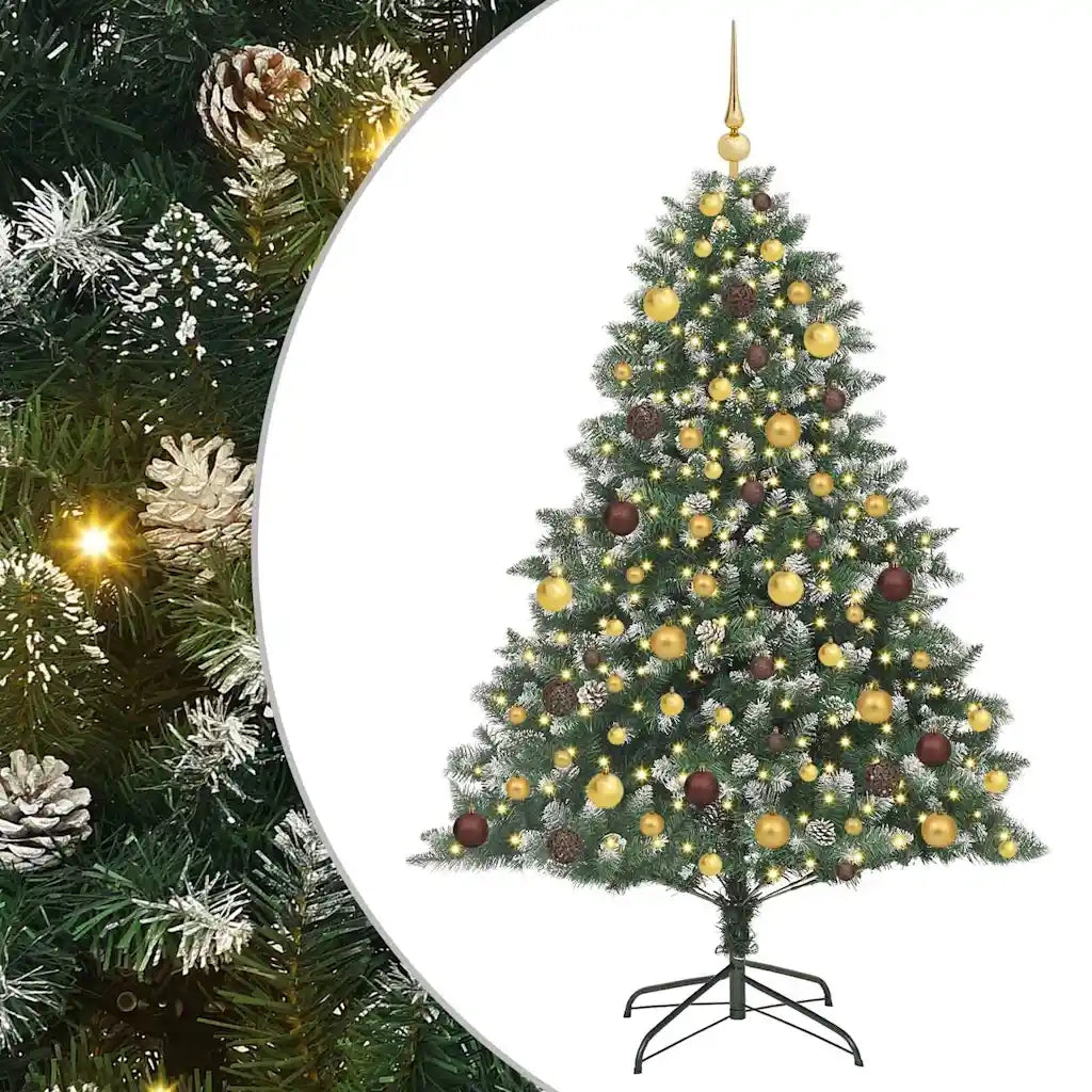 Albero di Natale artificiale con 300 LED Verde 180 cm 3395230