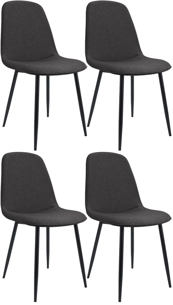 Set di 4 sedie da pranzo in tessuto Maryam 2