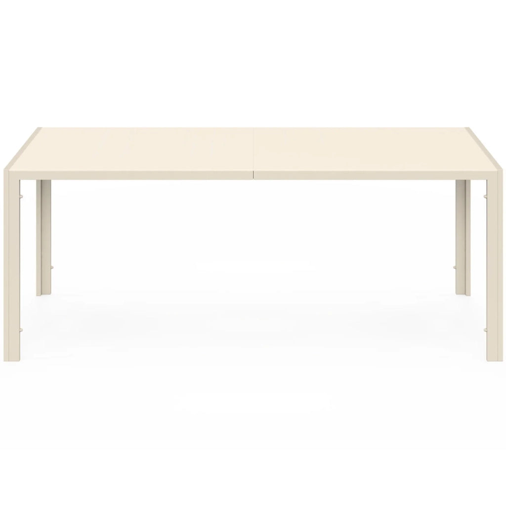 IDMarket - Set di mobili da giardino MADRID con tavolo da 190 cm e 8 sedie impilabili beige