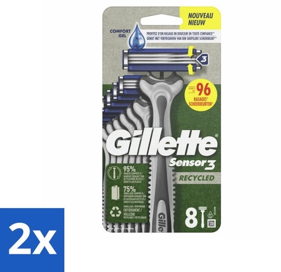 2 x Sensor3 - Scoppiettanti a Spazzola - Riciclati - 8 pezzi - Scoppiettanti a Spazzola - Scoppiettanti - Sensor3 - Scoppiettanti a Spazzola Riciclati - Plastica Riciclata