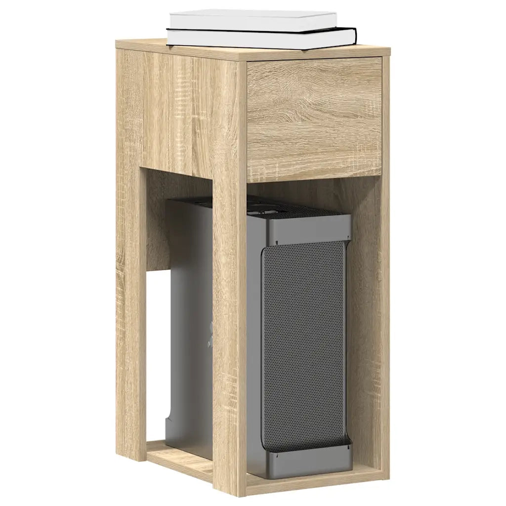 Supporto per Computer a Torre con Cassetto Rovere 30x44x74 cm CFW6001505