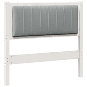Testiera | Testata imbottita con Testiera | Testata Bianco 90 cm Pino massello