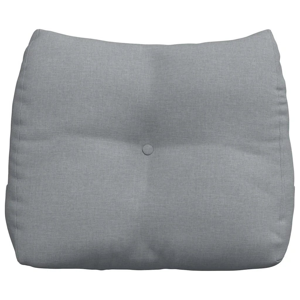 Cuscino per Schiena | Cuscino dorsale Grigio chiaro 60 x 24 x 50 cm Tessuto