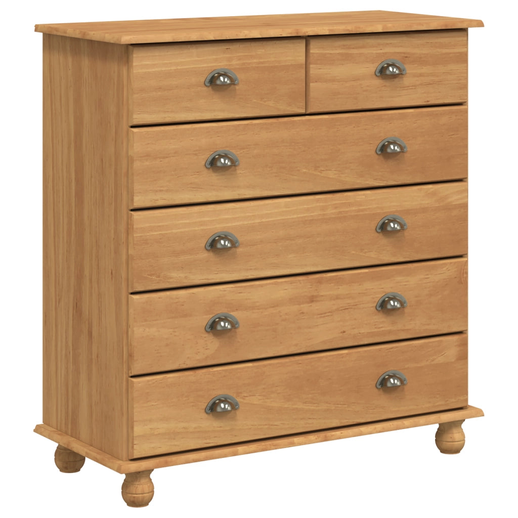 Cassettiera 'ASKIM'91x40x95.5 cm Legno Massello di Pino
