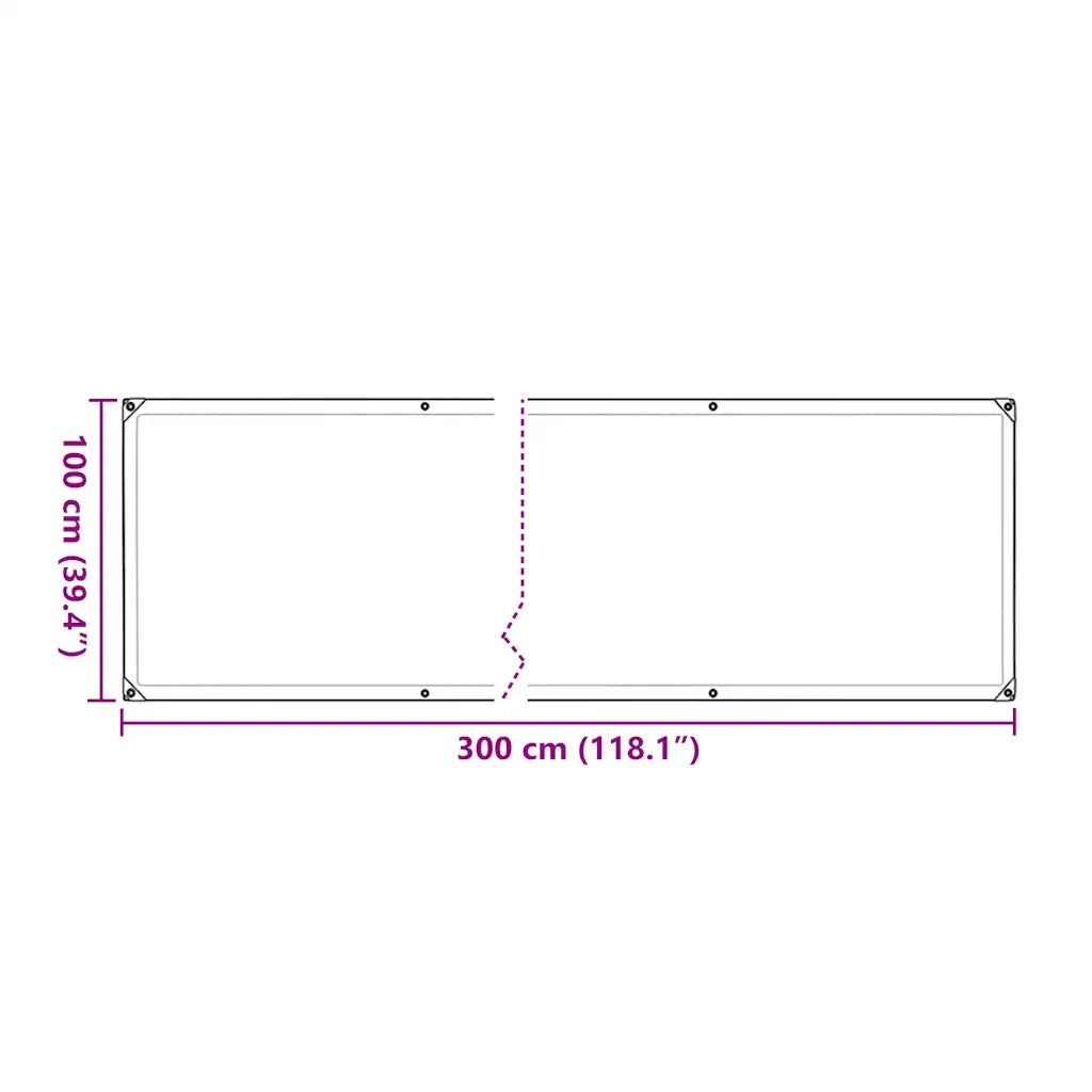 Copertura per Piante con Occhielli 1x3 m in Polietilene 3308678