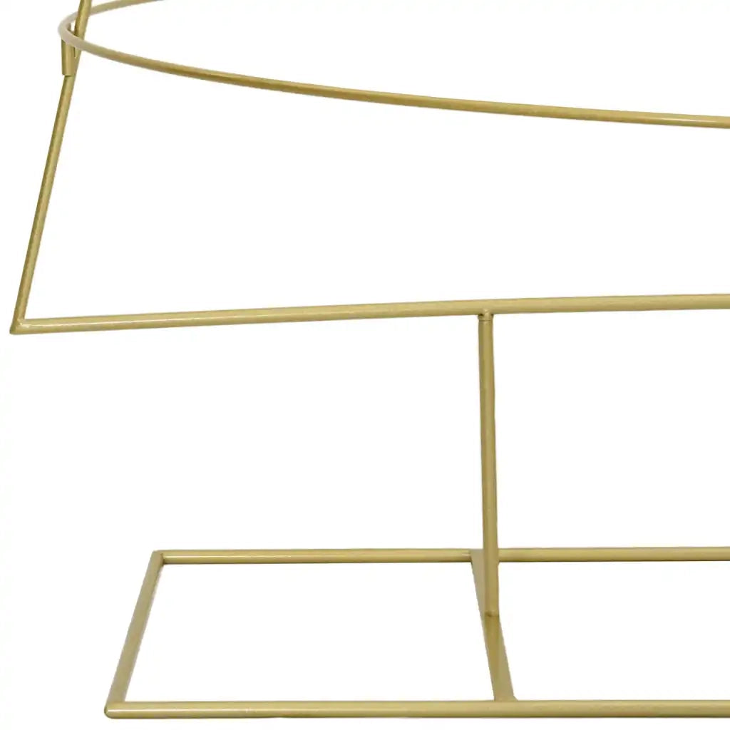 Albero di Natale in metallo con supporto Oro 209 cm
