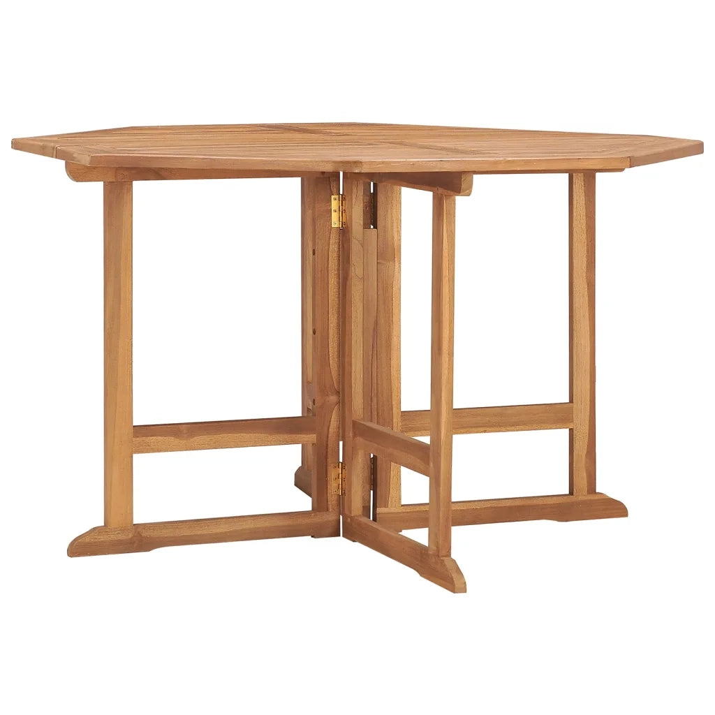 Tavolo da Giardino Pieghevole 110x110x75 cm in Massello di Teak cod mxl 34305