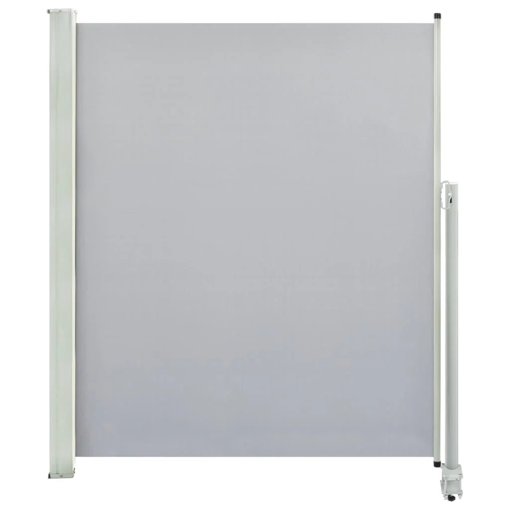 Tenda da sole laterale retrattile/schermo privacy per patio giardino terrazza balcone 160 x 300 cm grigio 02_0007274