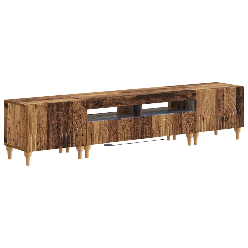 Mobile TV LED a 3 pezzi Legno antico Legno ingegnerizzato 3416507