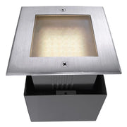 Faro LED 6W calpestabile SPOT CARRABILE quadrato esterni IP67 luci facciata giardino segnapassi viale 230V SQUARE II