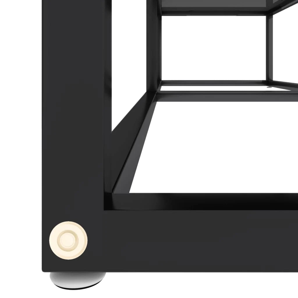 Mobile TV multimediale mensola TV credenza mobile TV sala da pranzo soggiorno camera da letto 140 x 40 x 40,5 cm vetro temperato nero 02_0025937