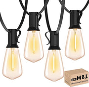 Luce a LED con 30+1 palline in plastica - Cavi di illuminazione per esterni - Impermeabile IP44 - Giardino patio terrazza - Bianco caldo 2700K