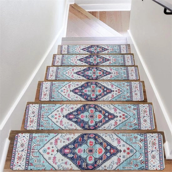 Tappeto Trappato 26x80CM - 15 Pacchi - Scarpata Antiscivolo - Piastra Trappato Rimosibile - Scarpata Bagnata Resistenze al Punto - Piastra Trappato Assorbente e Secante - Sicuro per Bambini, Anziani e Animali Domestici - più simmetria verde