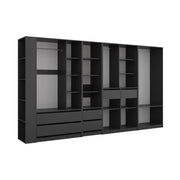 Armadio Elmo Antracite 50 x 200 cm Set di 5 Vicco