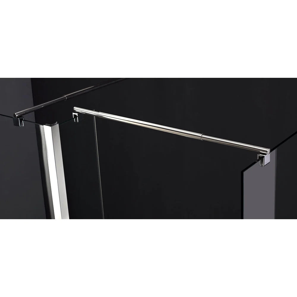 Parete doccia fissa Screen 8 mm 90 cm (86,5-88,0 cm) nichel, vetro trasparente