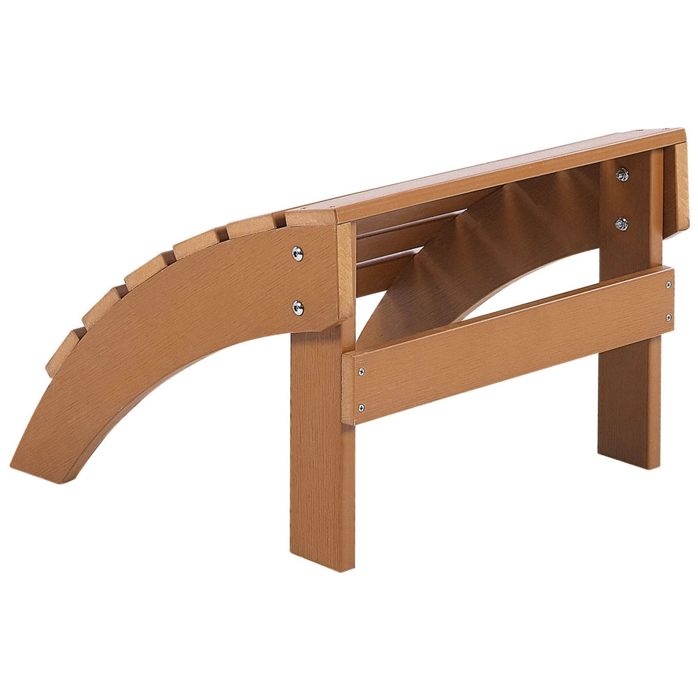Poggiapiedi da giardino in legno chiaro in plastica legno resistente agli agenti atmosferici a doghe in stile moderno
