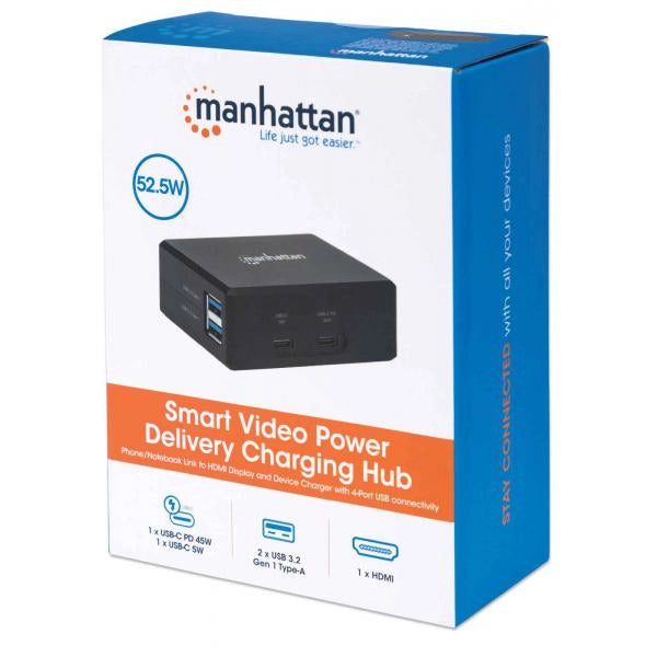 Hub USB-C con funzione di ricarica Power Delivery 45W