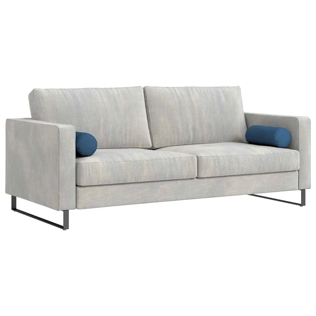 Cuscini a rullo 2 pcs Blu Ø 15 x 40 cm Tessuto